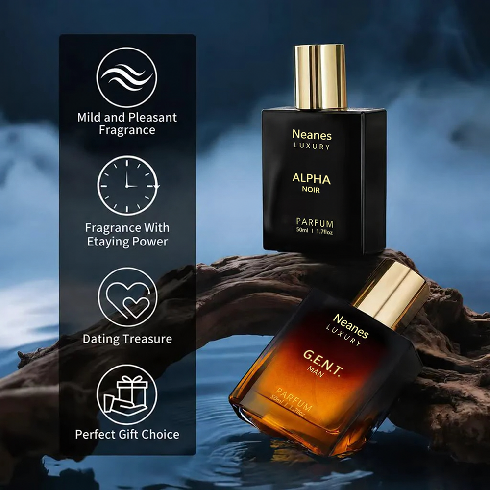 Men's Fragrance Set – 2-Piece Woody & Amber Cologne Duo