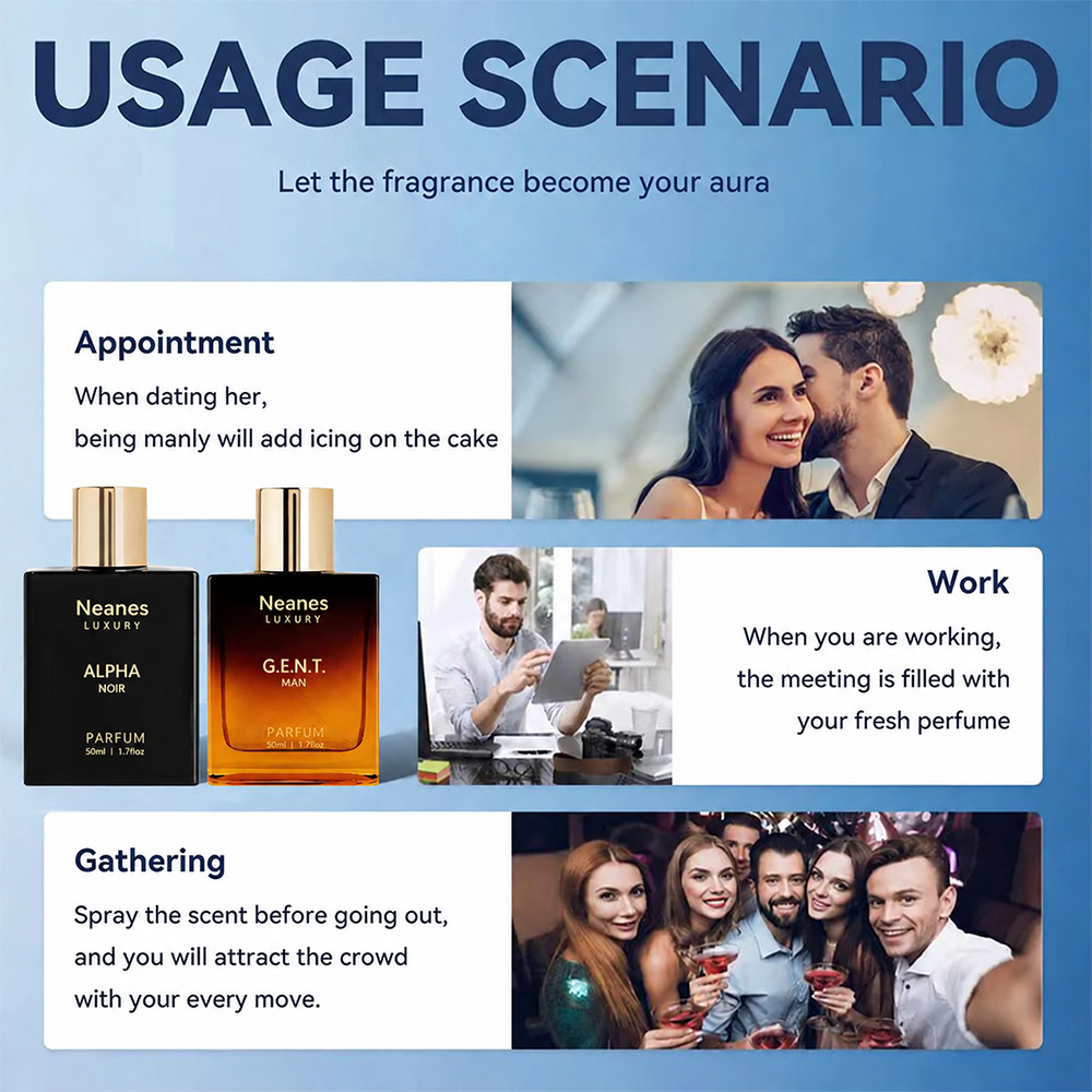 Men's Fragrance Set – 2-Piece Woody & Amber Cologne Duo