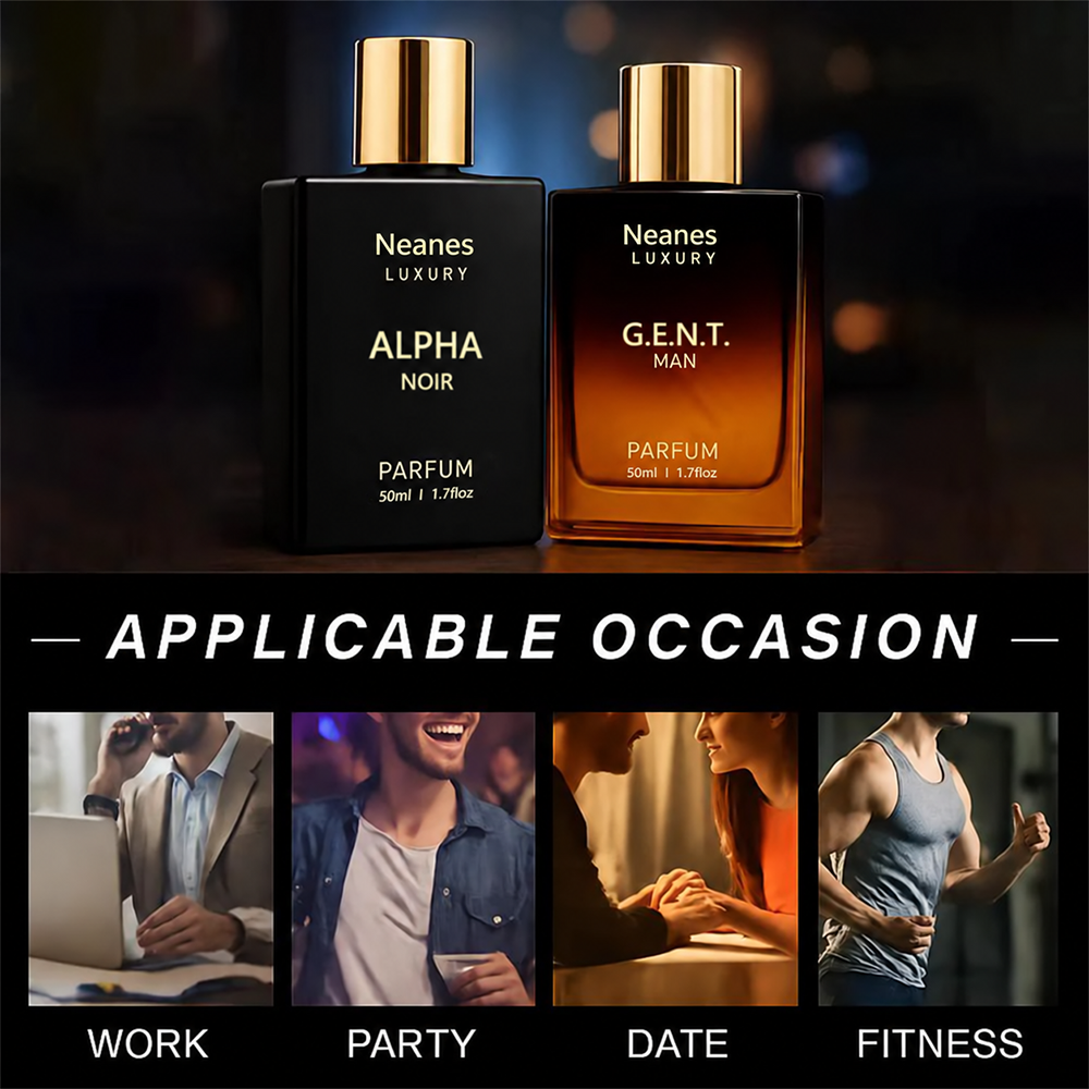 Men's Fragrance Set – 2-Piece Woody & Amber Cologne Duo
