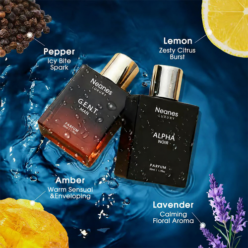 Men's Fragrance Set – 2-Piece Woody & Amber Cologne Duo
