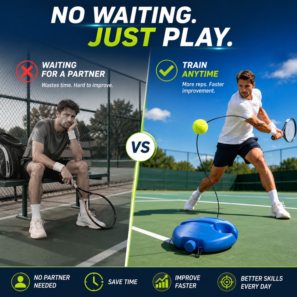 🎾 Your Personal Tennis Partner — Practice Anytime, Anywhere