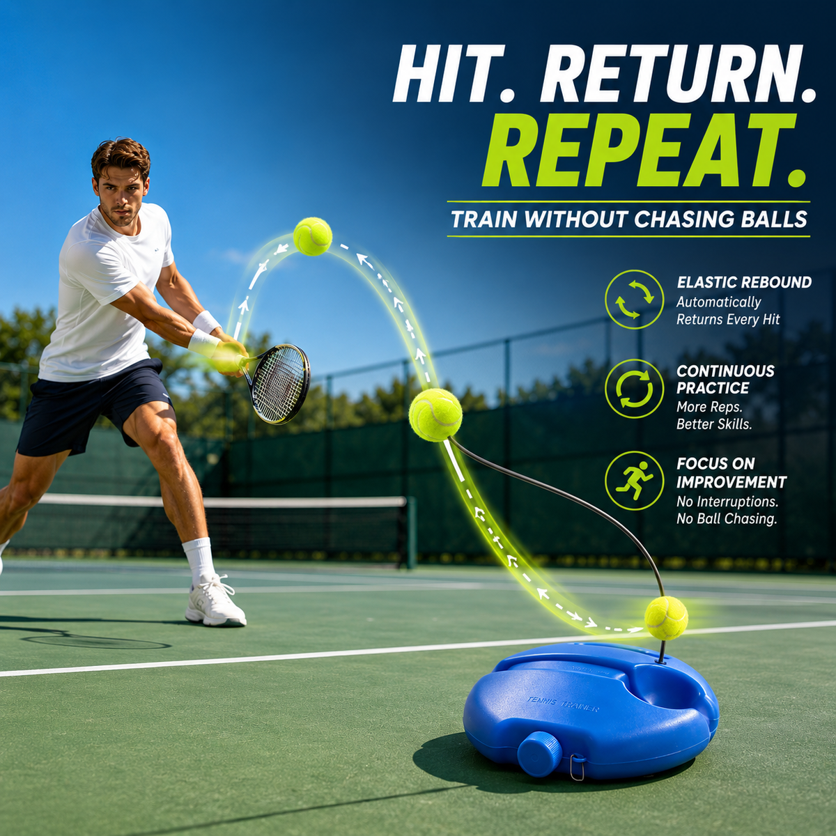 🎾 Your Personal Tennis Partner — Practice Anytime, Anywhere