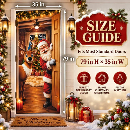 🎄Magical Christmas Door Cover