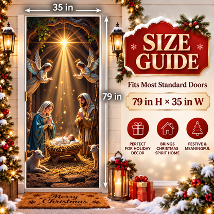 🎄Magical Christmas Door Cover