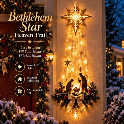 Lighted Bethlehem Star Christmas Wall & Porch Decor