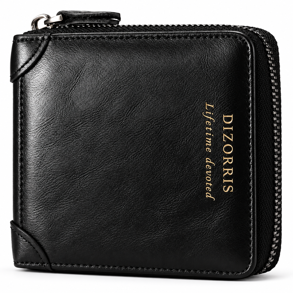 Men's Full-Zip Calf Leather Pocket Organizer